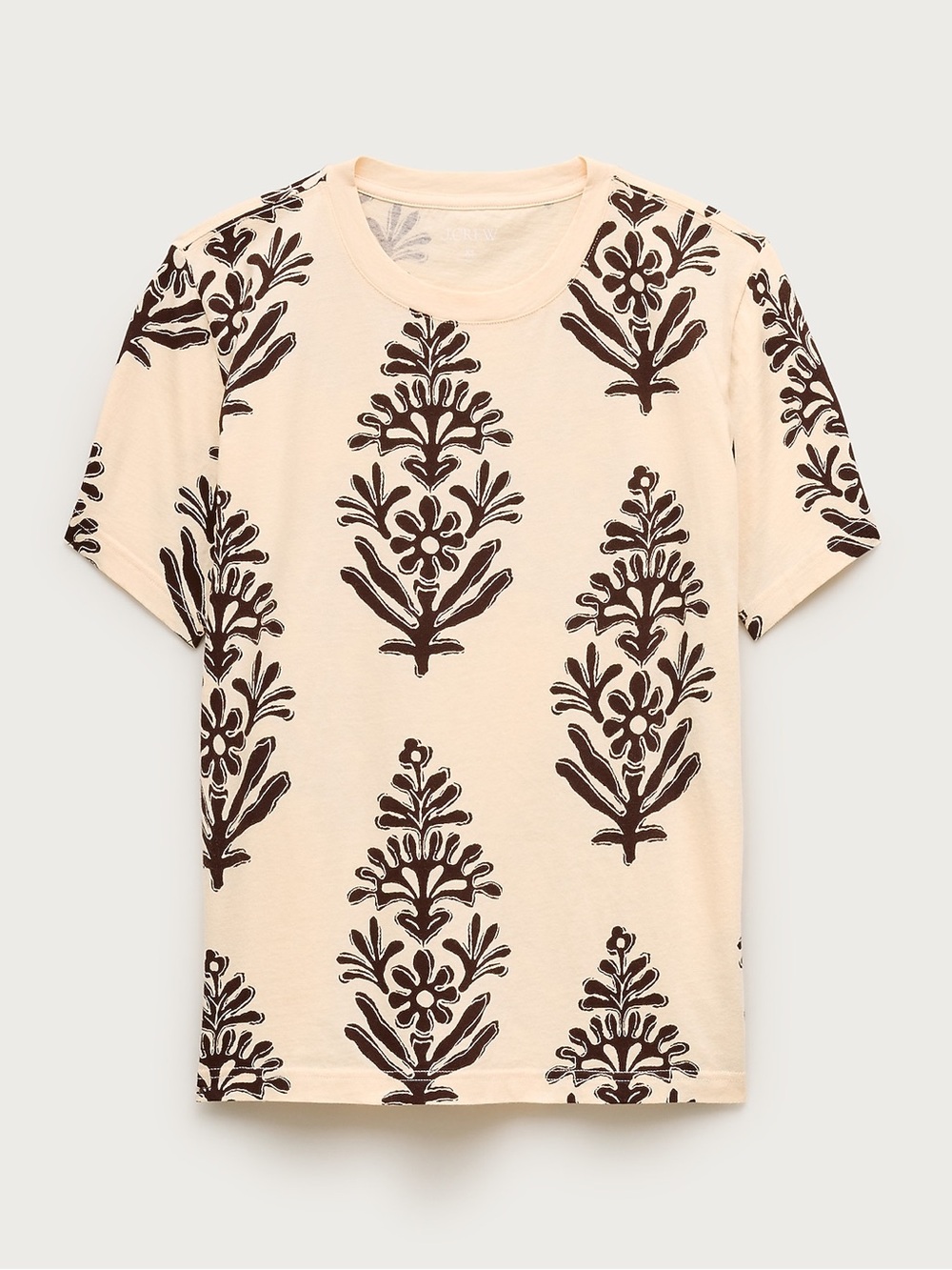 New! J. Crew Broken in jersey T shirt in blooming block print Size Small